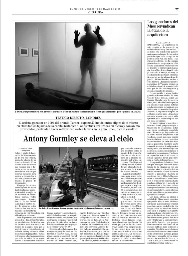 Los ganadores del Mies reivindican la ética de la arquitectura — El Mundo · Cultura · 2007